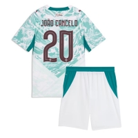 Camiseta Portugal Joao Cancelo #20 Segunda Equipación Replica Mundial 2026 para niños mangas cortas (+ Pantalones cortos)
